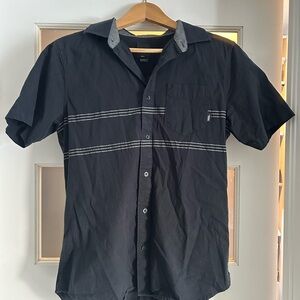 Vans Black Casual Button Down Shirt